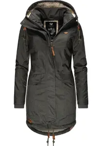 Зимняя куртка Ragwear "Tunned" с капюшоном, стильная зимняя парка на меховой подкладке, зеленый