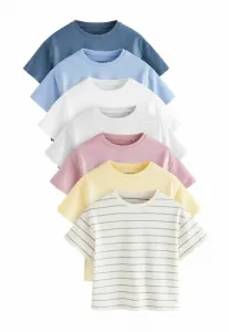 Футболка стандартного кроя с принтом (7 штук в упаковке) Next, Multi