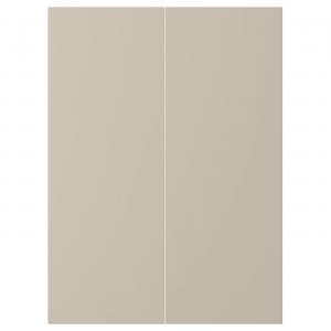 Комплект углового нижнего шкафа с 2 дверцами IKEA, 25x70 см, бежевый