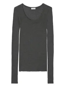 Футболка massachusetts с длинными рукавами American Vintage, серый