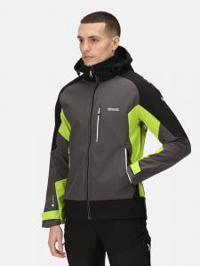 Regatta Куртка из софтшелла серо-зеленого цвета