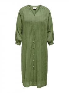 Длинное платье ONLY Carmakoma, зеленый