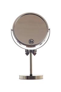 Косметическое зеркало Chrome Bow Mirror 5X Danielle Beauty, серый