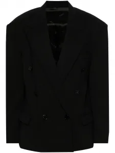 Двубортный блейзер Klero ISABEL MARANT, черный