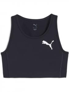 Спортивная футболка "W CROSS THE LINE CROP Top 3.0" синего цвета Puma