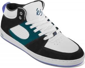 Кроссовки для скейтборда ES Accel Slim Mid черный/белый/зеленый