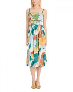 Юбка-миди с поясом Donna Morgan, мультиколор