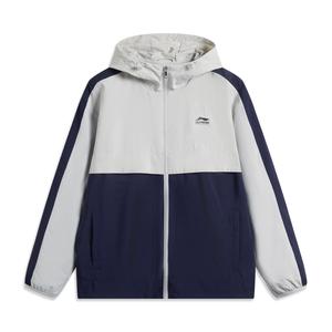 Пальто тренч спортивное LiNing Sports Life Collection Calm Gray/Sailor Blue