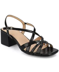Женские босоножки Shyla на квадратном каблуке Journee Collection, черный