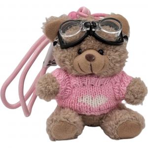 Плюшевый кулон Pilot Bear Dolls высотой 11 см ROUERXIONG, белый