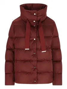 Стёганая куртка с воротником-стойкой Herno, коричневый