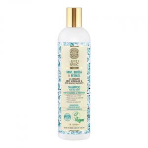 Шампунь для волос Super Siberica Professional с мятой, берриозой и ретинолом Natura Siberica, 400 мл