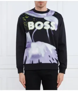 Толстовка Salbo Lotus regular fit Boss Green, черный