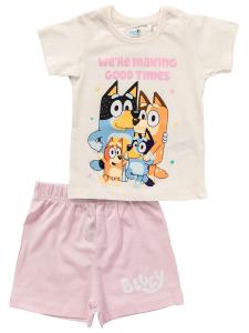 Пижама Bluey & Family, бежевый/розовый