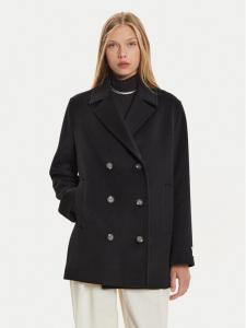 Шерстяное пальто обычного кроя Calvin Klein, черный