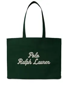 Сумка-тоут с вышитым логотипом Polo Ralph Lauren, зеленый