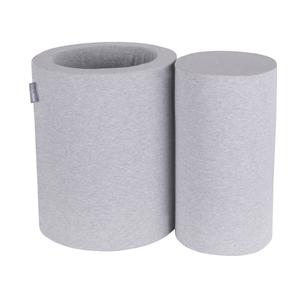 KiddyMoon Пенопластовая игровая площадка светло-серый бочонок/ролик Игрушка для детской площадки