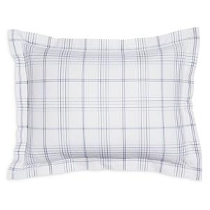 Подушка Matouk August Plaid Standard Sham, синий