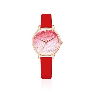 Disney Часы с кварцевым механизмом женские часы красный циферблат