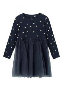 Элегантное платье Nmfnadja Dress Name it, цвет dark sapphire