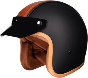 Винтажный мотоциклетный шлем, открытый шлем, ветрозащитный шлем для мотоцикла/скутера со съемным козырьком, шлем для повседневной езды, уличный шлем для мужчин и женщин, сертифицированный ECEDOT, полушлем QAZXCVB, 1