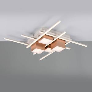 Светодиодный потолочный светильник Trio Roger, поликарбонат / железо - 1-световой - серый