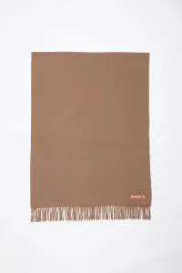 Шерстяной шарф с бахромой - оверсайз Acne Studios, Caramel brown
