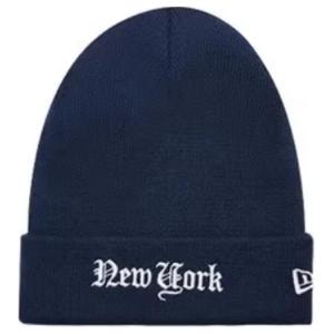 New Era Акриловая вязаная шапка унисекс темно-синяя, Navy Blue