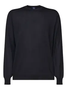 Свитер с круглым вырезом Fedeli, черный