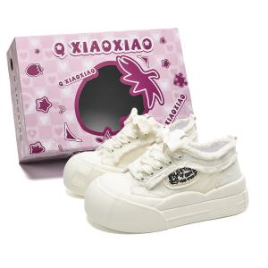 Circle small Устойчивые к истиранию дышащие увеличивающие рост низкие повседневные туфли женские в стиле Chanel белые, цвет Chanel-Inspired White