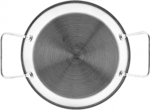 Сковорода для паэльи с двумя ручками, металлический противень, нержавеющая сталь, антипригарное покрытие, 20 см Almina