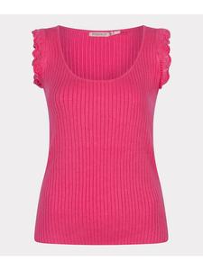 Топ Esqualo Top mit Häkel Volant, цвет Magenta