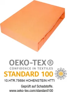 Простыня на резинке из махровой ткани с резинкой 200х200 см, цвет лосося Timex-Pol