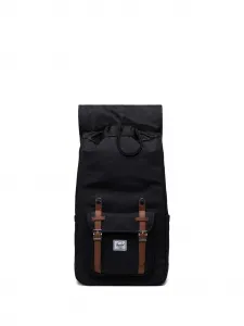 Рюкзак Little America с кожаной отделкой Herschel Supply Co., черный