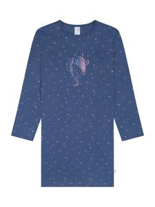 Schiesser Ночная рубашка Horse World джинсово-синего цвета