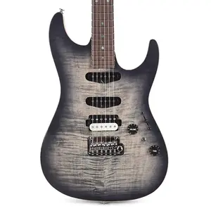 Электрогитара Ibanez TQM2CUF Tom Quayle Signature, цвет Charcol Black Burst Flat (серийный номер 210001F2422682)