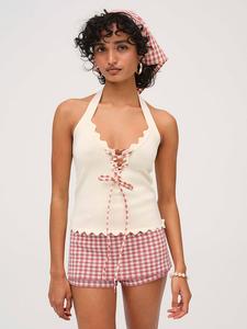 Майка Sisi с гребешком For Love & Lemons, мультиколор