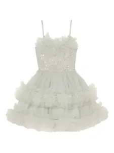 Платье «Петуния», украшенное пайетками и оборками Tutu Du Monde, зеленый