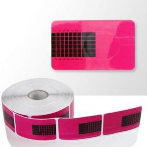 Узкие шаблоны форм, розовые, 500 шт., AllePaznokcie