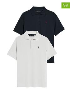 Polo Club Комплект из 2 поло-рубашек черно-белого цвета