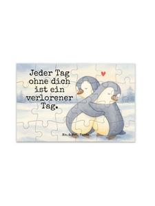 Mr. & Mrs. Panda Милые пингвины-пазлы с надписью белого цвета