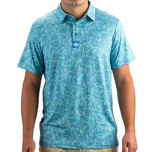 Мужская футболка-поло для гольфа Pins and Aces, цвет Blue Munsell