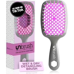 Расческа для волос Heat Unbrush Wet & Dry с вентиляцией, распутывающая волосы, лавандовый/серый Fhi