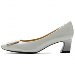 Массивные каблуки на высокой шпильке 5 см женские NINE WEST, светло-серый