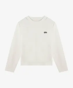 Футболка с длинными рукавами 406 с нашивкой с логотипом.