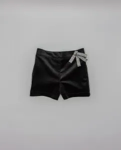 Черные бархатные детские шорты с бантом Fina Ejerique