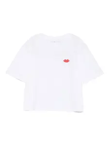 Топ с принтом Stella McCartney Kids, белый