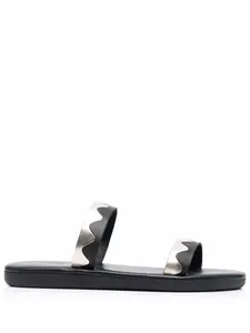 Шлепанцы Paralia с узором зигзаг Ancient Greek Sandals, черный