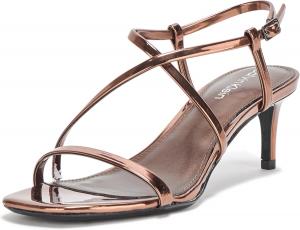 Женские босоножки на каблуке Calvin Klein Ishaya, Bronze Mirror Metallic