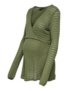 Лонгслив Only Maternity Shirt OLMelicia, зеленый